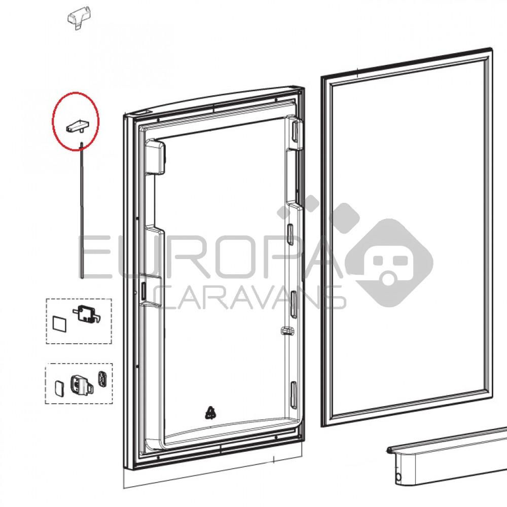Dometic RM8550 Deurvergendeling Links Scharnier