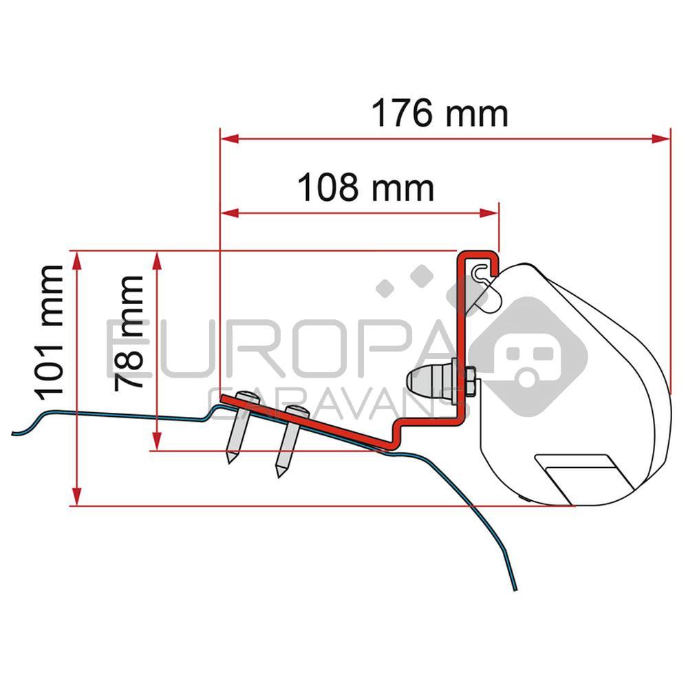 Fiamma Ford Custom Capcoast/Capland/Caplife Kit F35