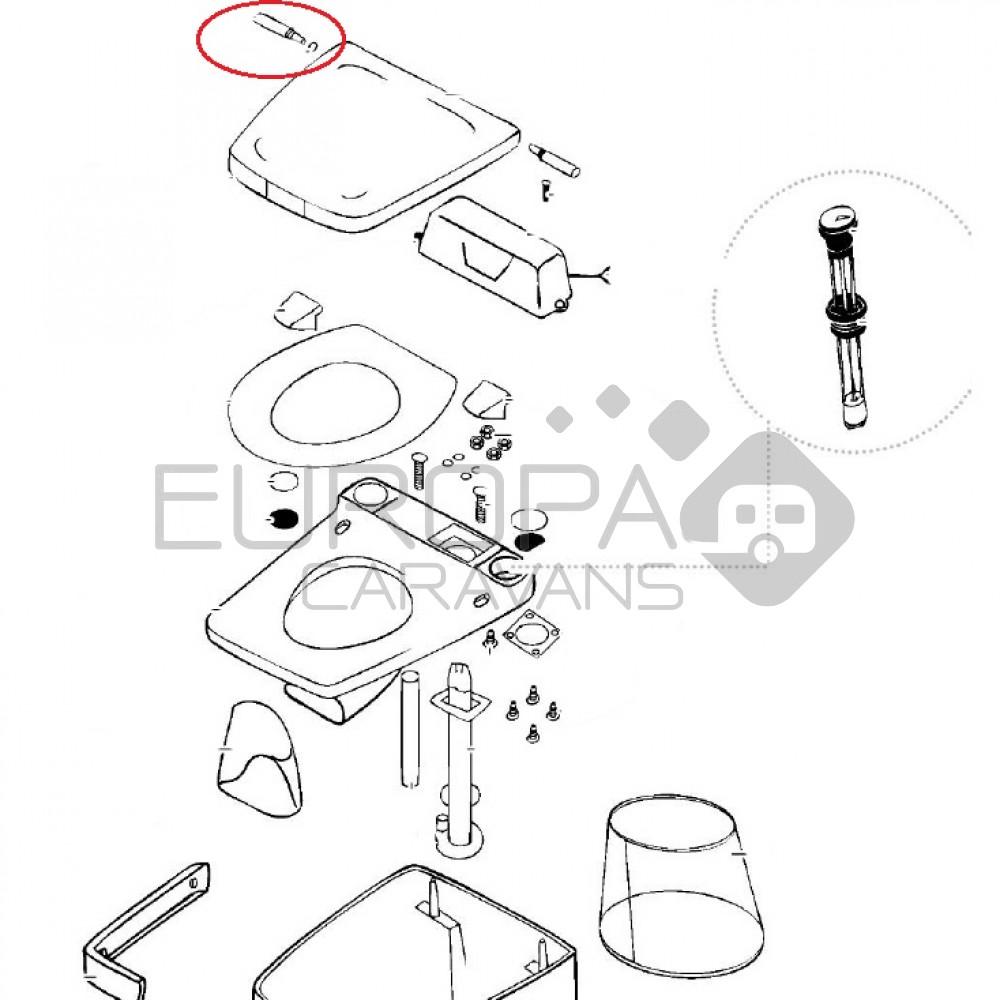 Thetford Electra Magic Scharnierpen