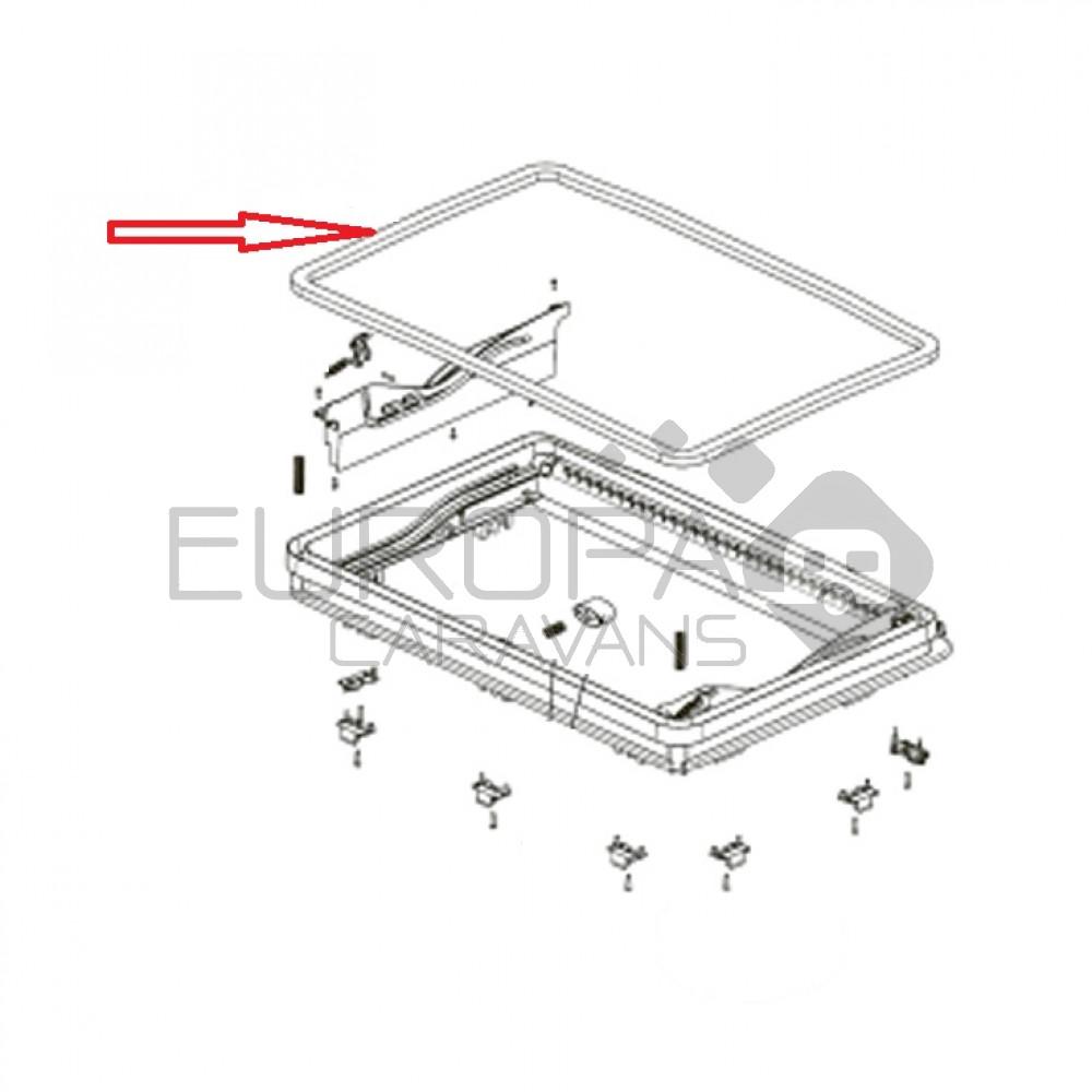 Dometic Midi Heki Afdichtrubber 2,3 mtr