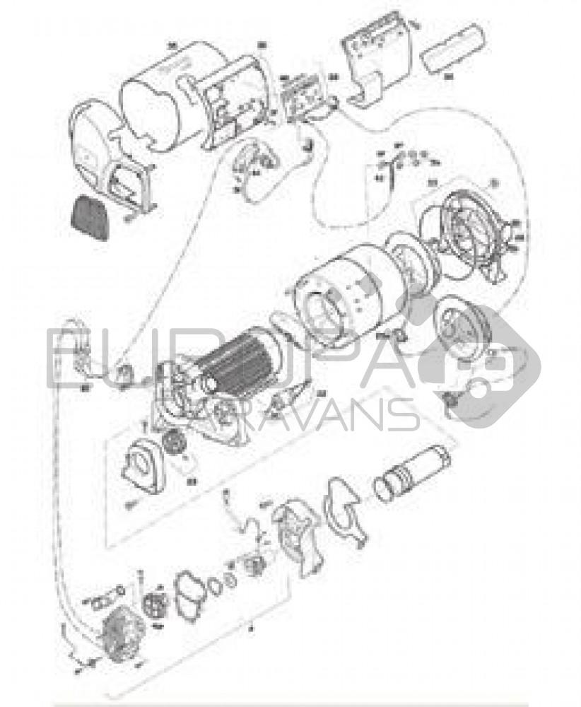 (04)Branderunit compleet. Diesel uitvoering.