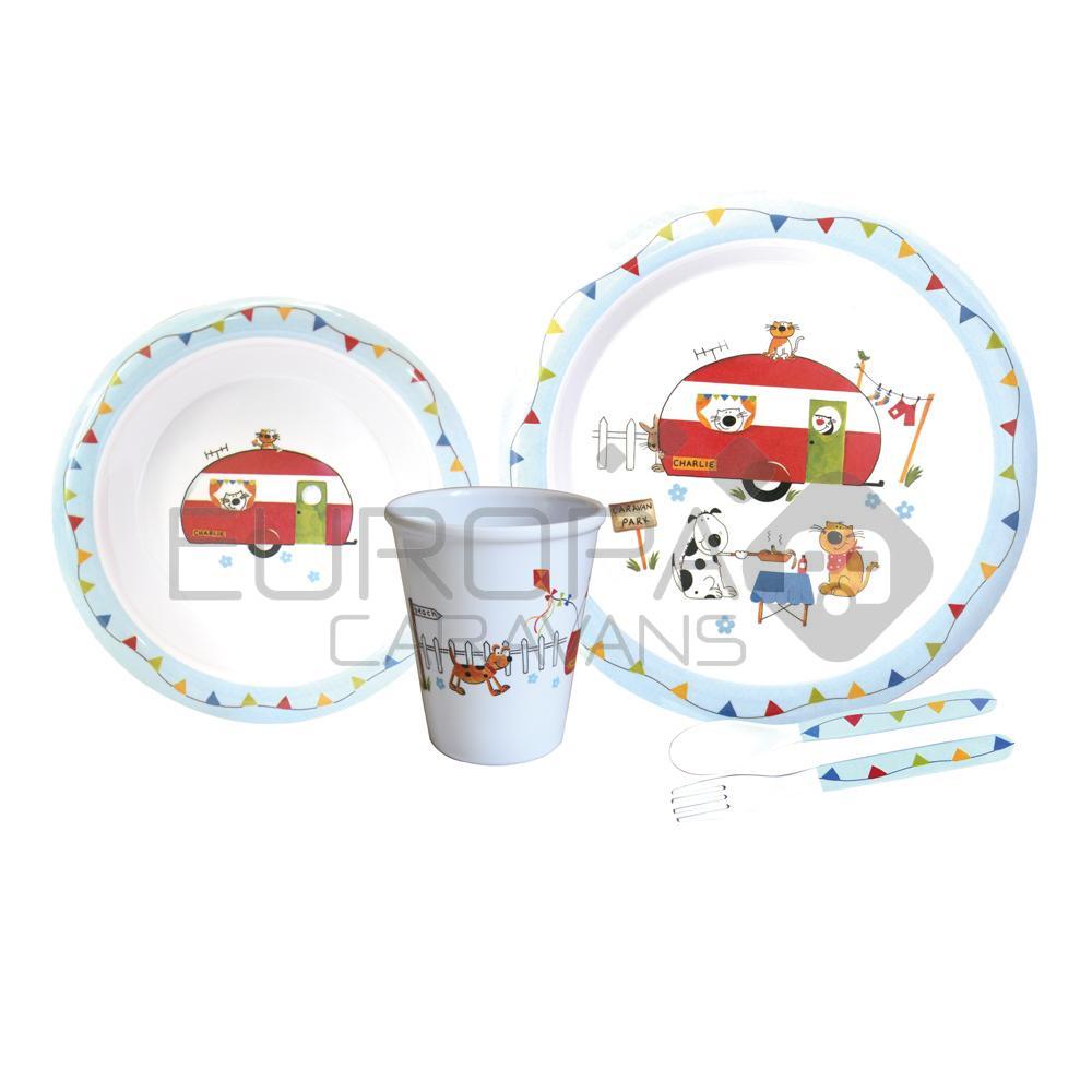 Kinderservies Charlies Caravan