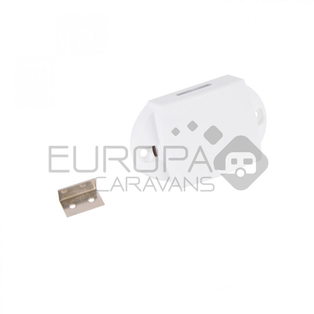 Drukknopslot Eenzijdig Bedienbaar Wit