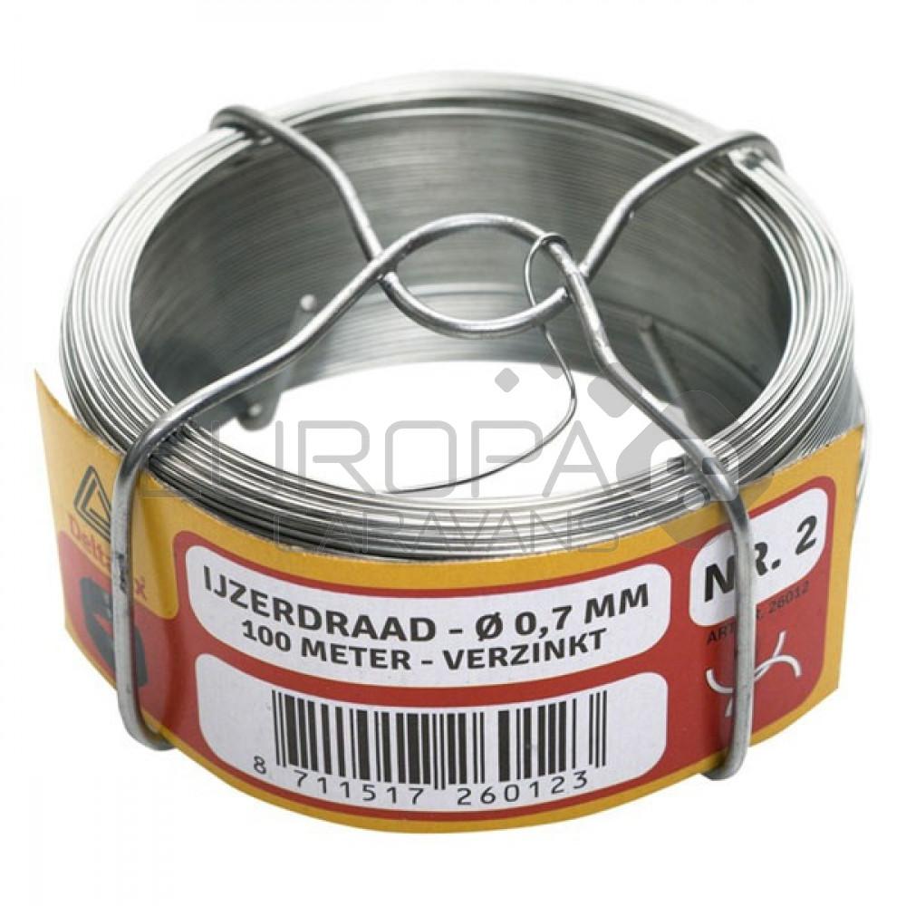 Deltafix Ijzerdraad no 4 50 Verzinkt