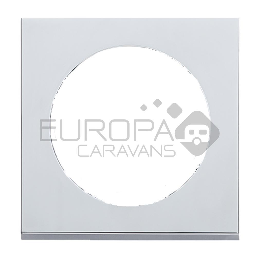 Berker Afdekraam Pure 1-Vaks Chroom Mat