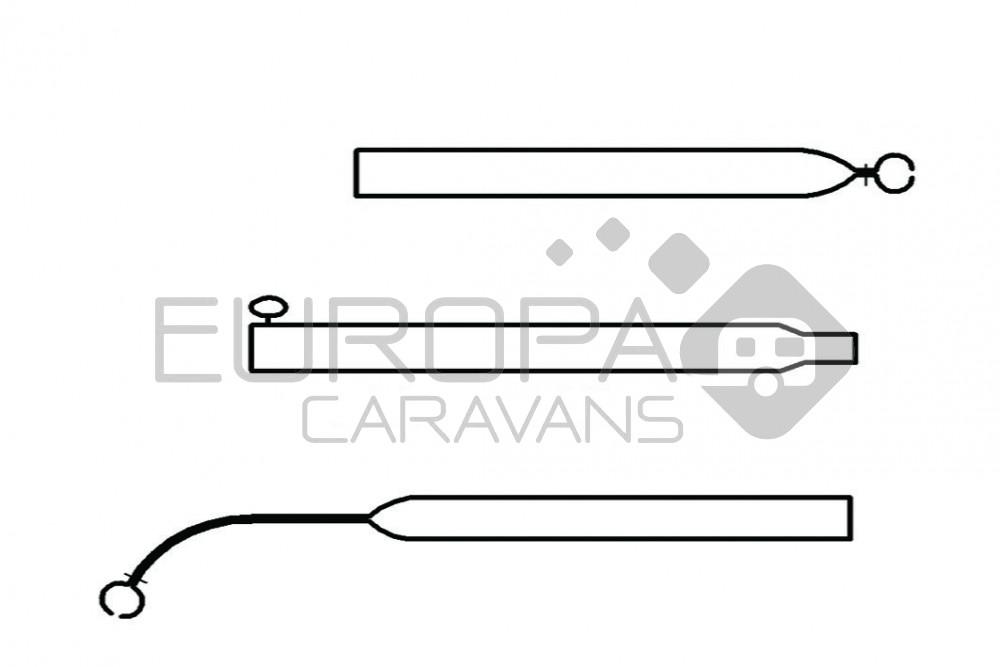 Campking Voortentspanstok 22/19 mm 150-200 Bas