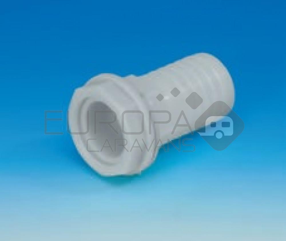 Slangverbinder Recht met Moer 25mm