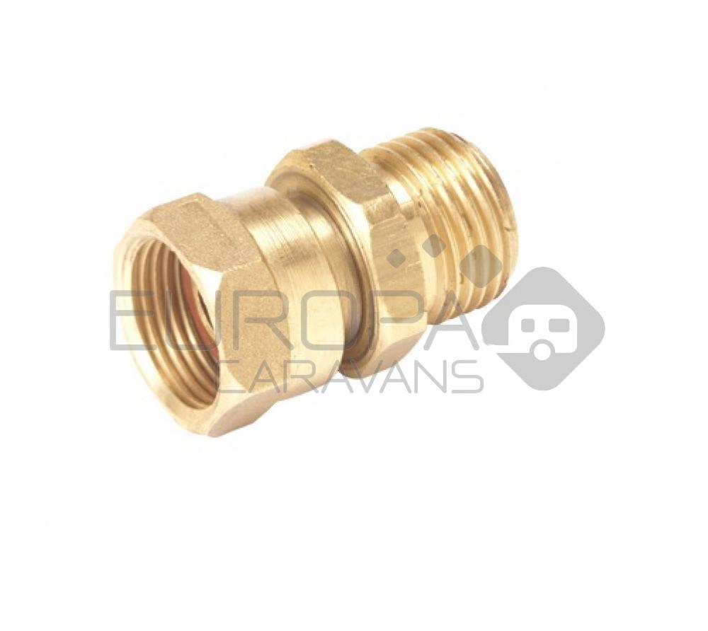Koppeling 20x1,5(F)-G1/2 Inch (M)