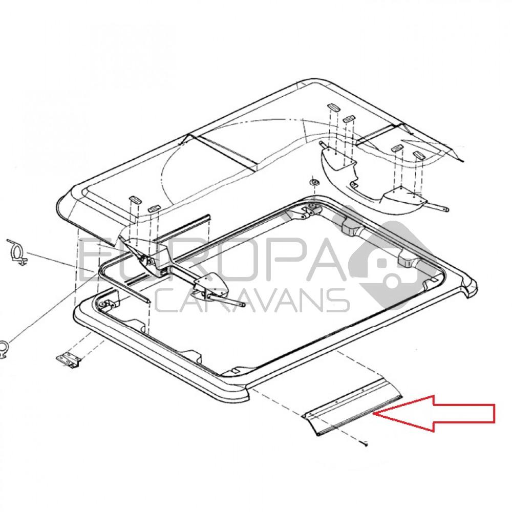 Dometic Heki 1 Scharnier boven 540E13