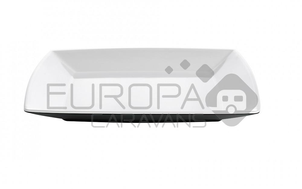 Gimex Quadrato Zwart Borden 25cm