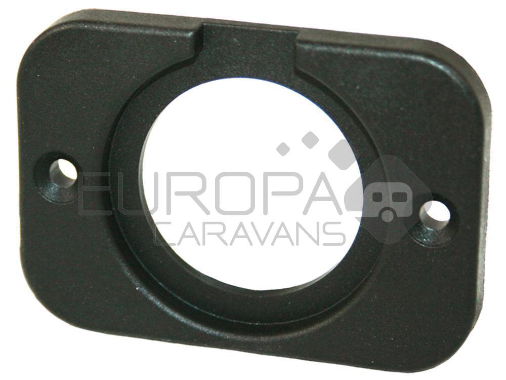 Power Line Afdekraam 1-Vaks Inbouw Zwart