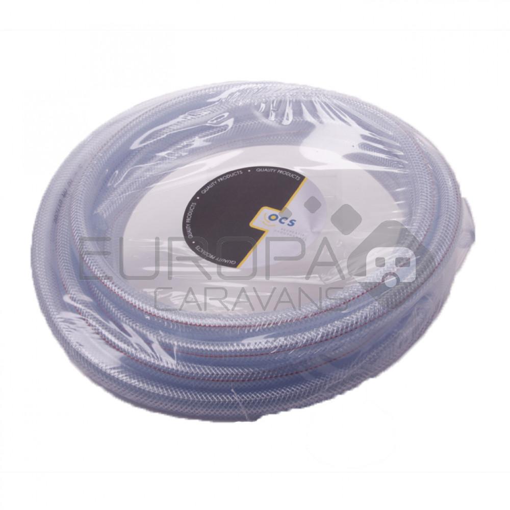 Waterslang Warm Transparant Gewapend 10x16mm 10mtr