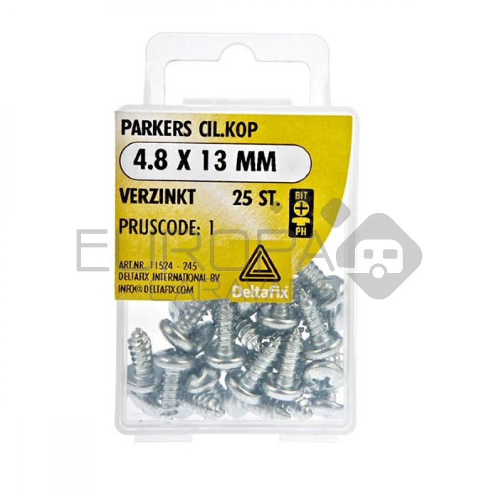 Deltafix Parker CK Verzinkt 4.8x13mm Set 25st