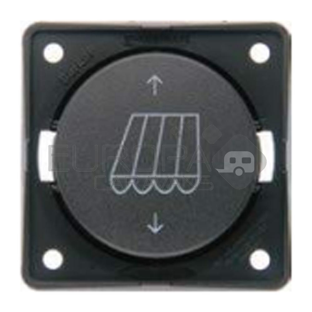 Berker Poolomkeerschakelaar Luifel Inbouw Antraciet Mat 12/24V