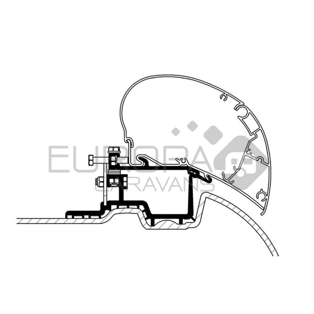 Thule Mercedes Sprinter >2007/VW Crafter Adapter 2007-2016