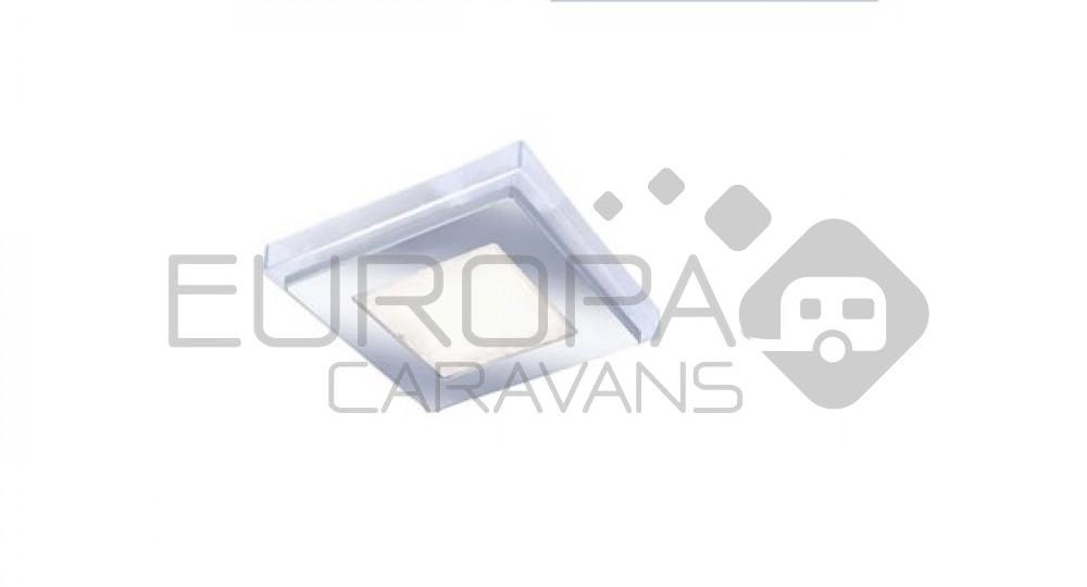 Opbouwspot Square 90 1,3W 6 LED's chroom