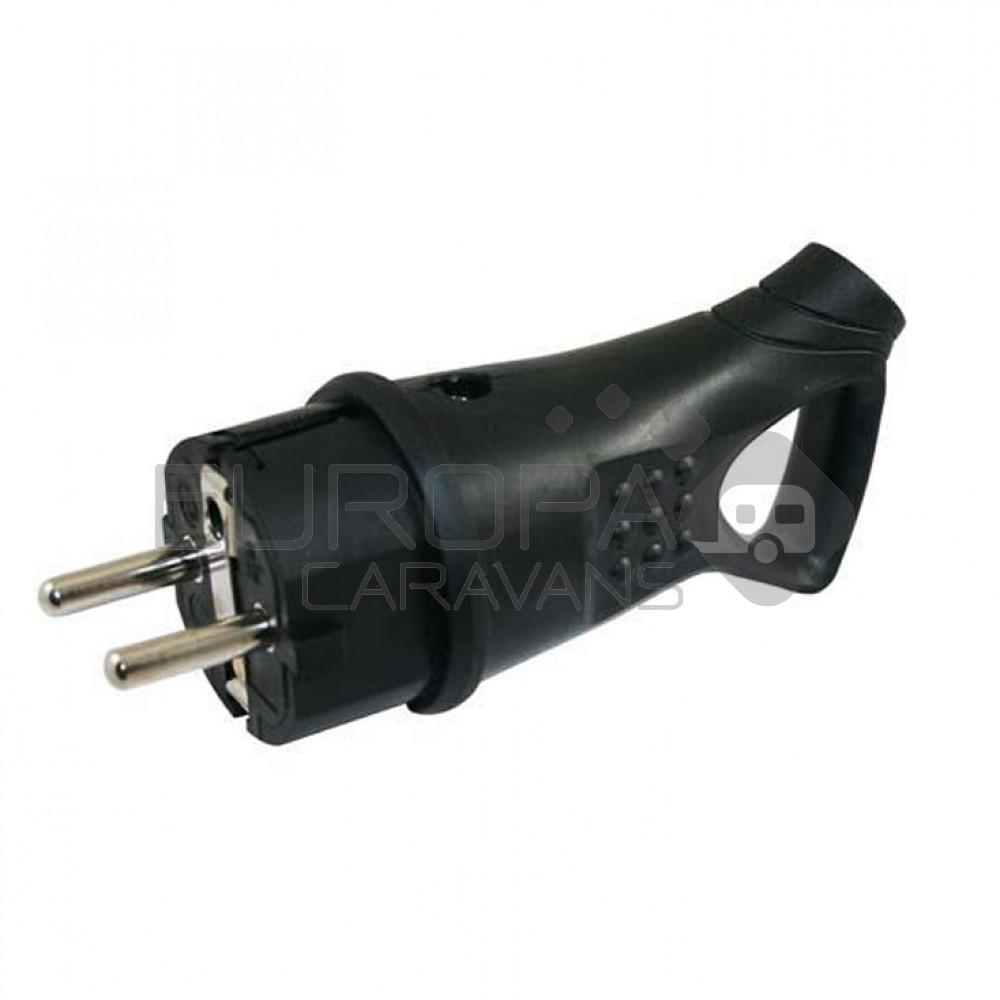 Stekker met handgreep rubber