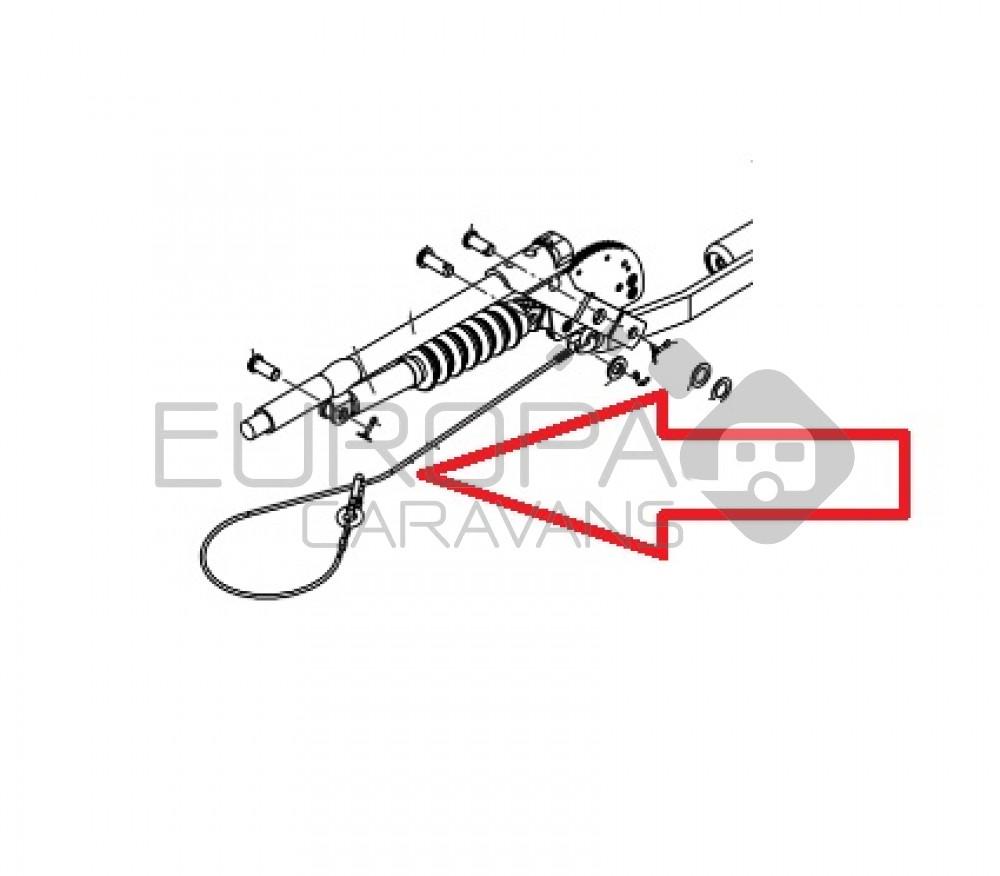AL-KO Breekkabel met 2 Haken 115cm