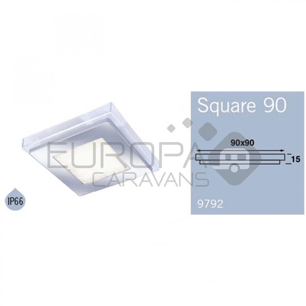 Opbouwspot Square 90 2W 9 LED's Wit