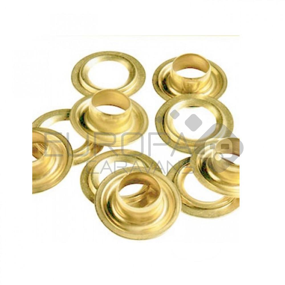 Zeilkous en ring koper 11mm los