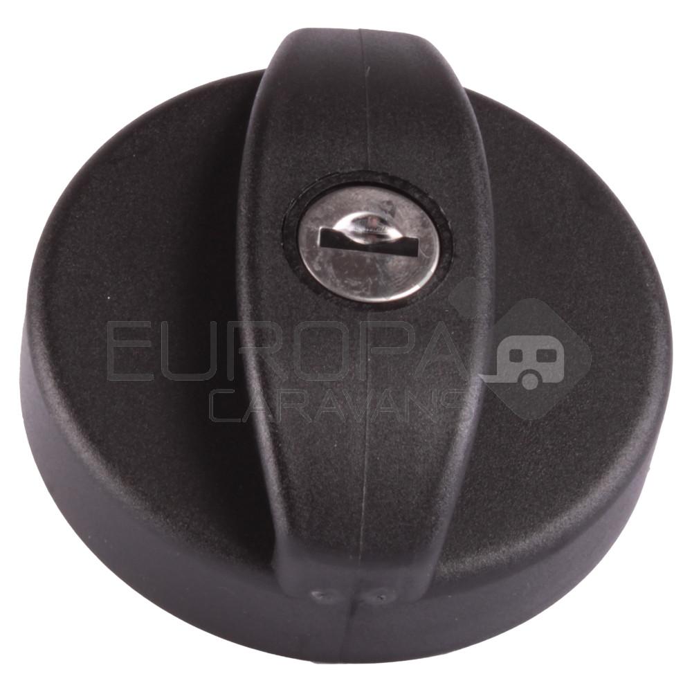 Dop Watervulopening met Cilinder Zwart