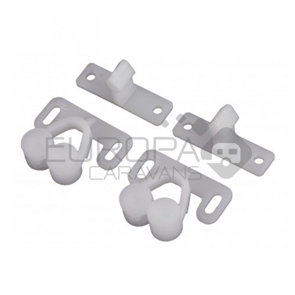 Dubbele snapper kunststof à 2 st.