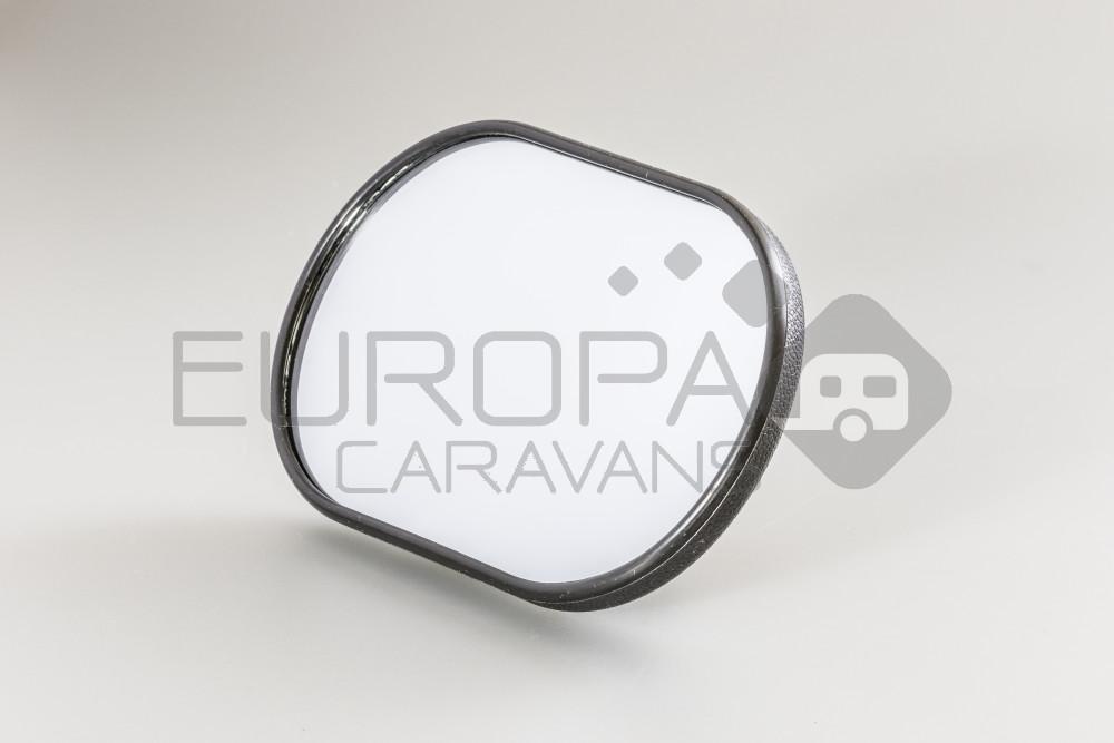 Emuk Spiegelkop Zwart 180 x 120 mm.