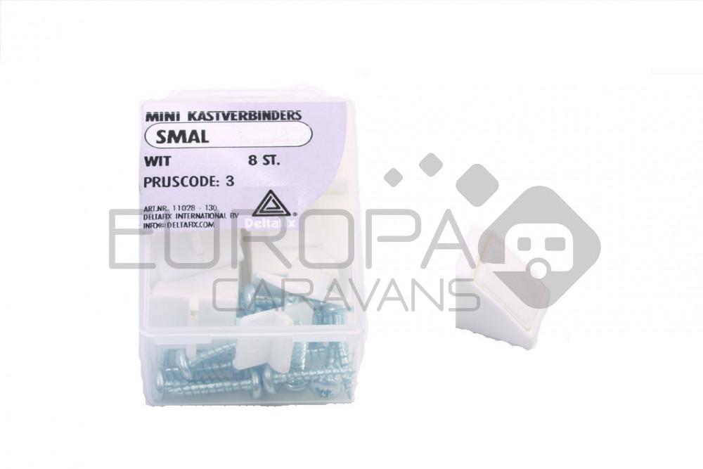 Deltafix Kastverbinders Mini Wit 8st