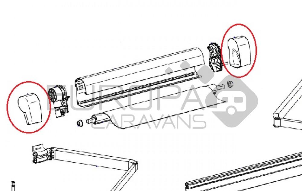 Thule Eindkap LH+RH 5102