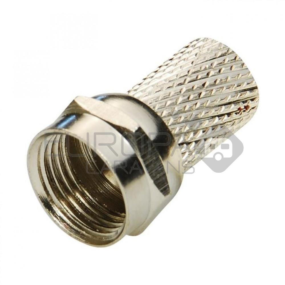 F-Stekker 6mm à 2 stuks