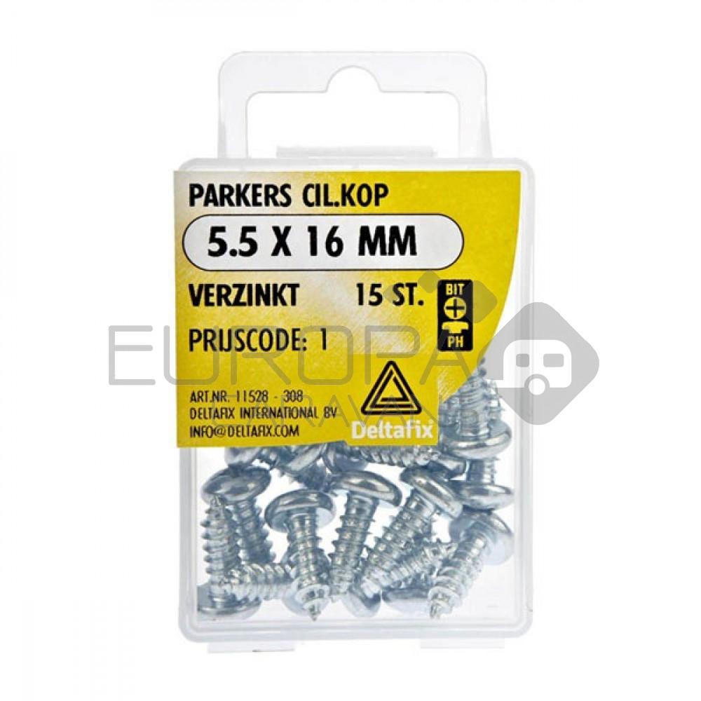 Deltafix Parker CK Verzinkt 5.5x16mm Set 15st