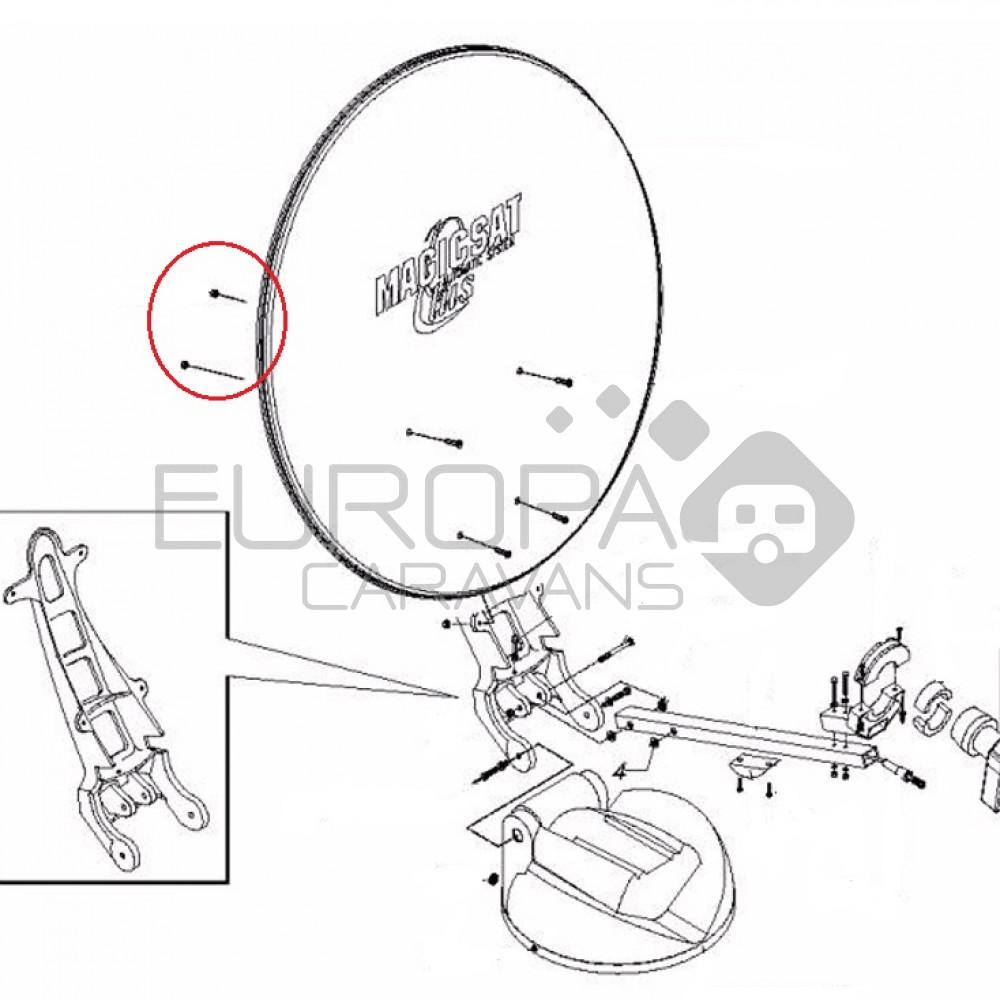Teleco Zelfborgende moer M6 UNI 7474 nr. 3684
