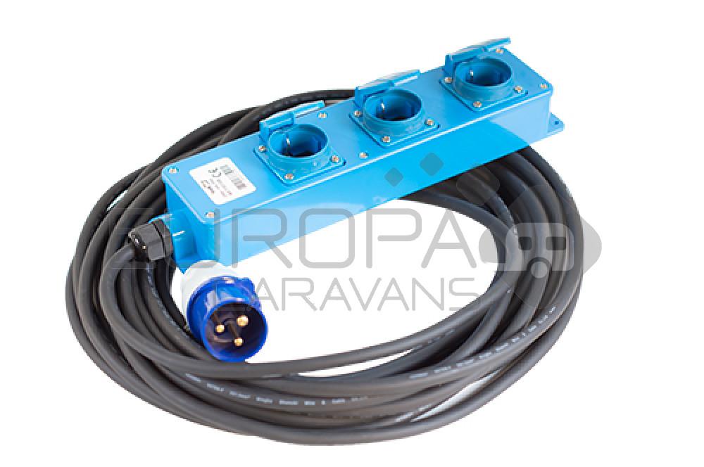 Vechline Verloopkabel CEE-Tent-/Vouwwagen Unit 3x1.5mm² 15m