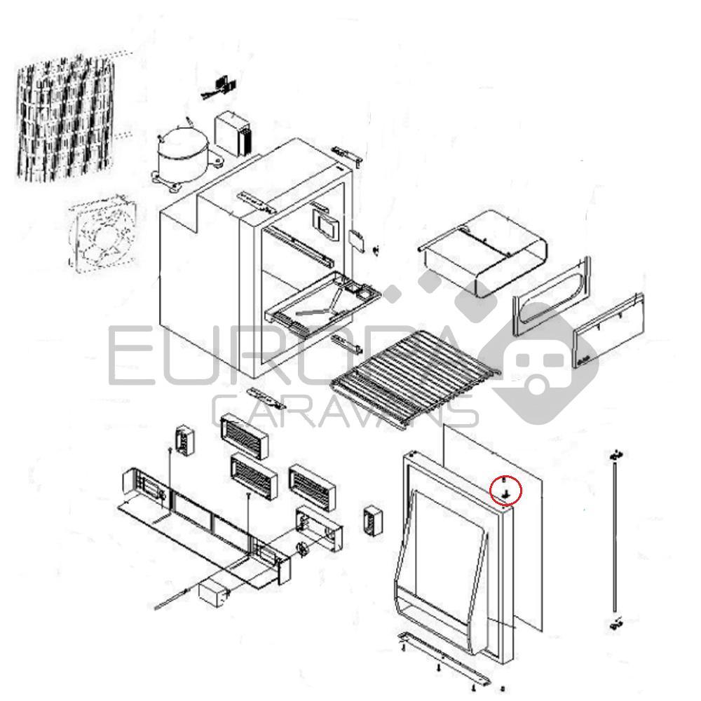 Dometic Slotplaat MDC65K
