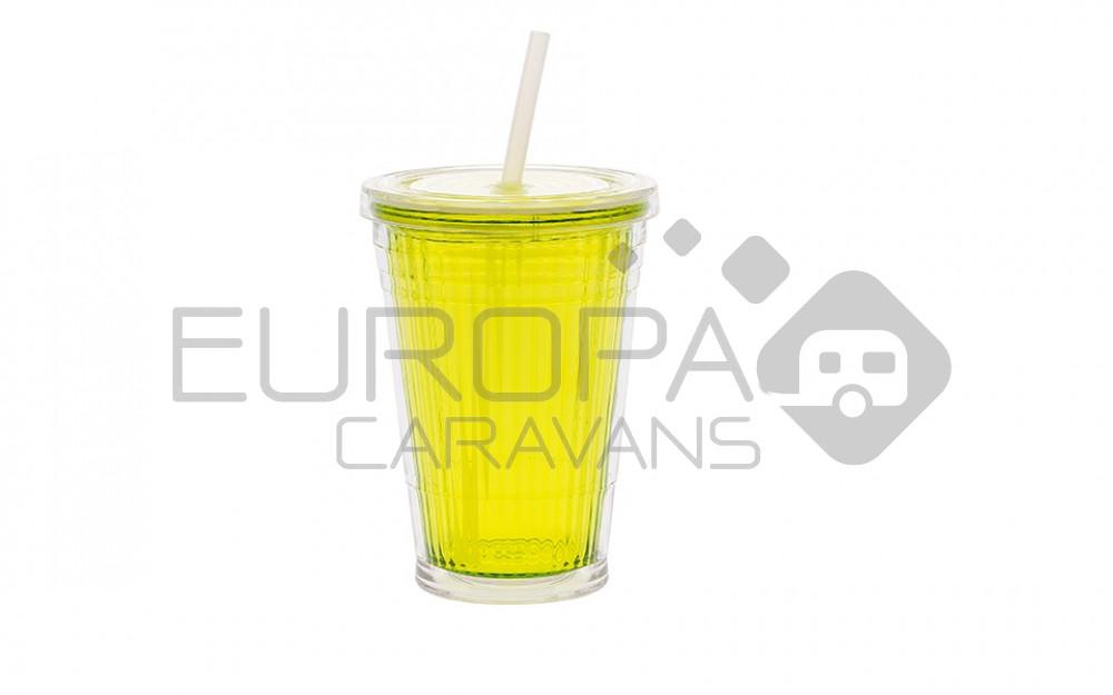 Drinkbeker met Rietje Lime