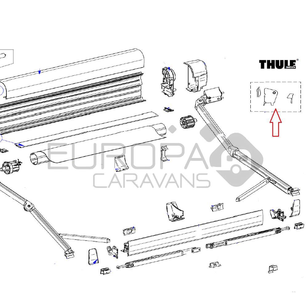 Thule Connection Pieces Tension Rafter 8000
