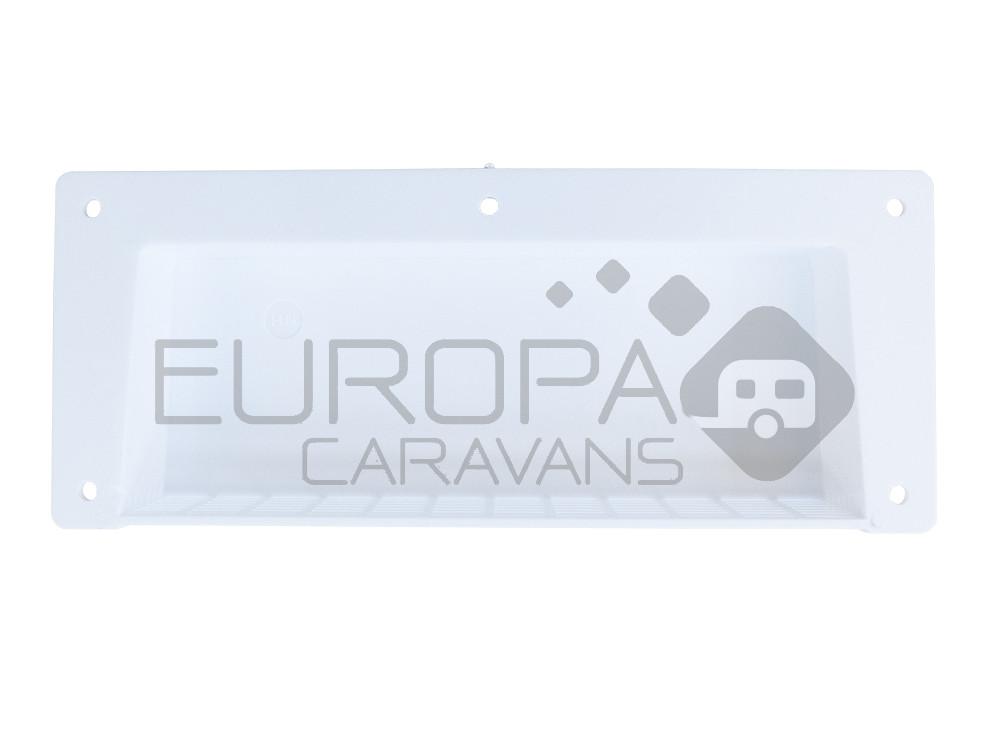 Ventilatierooster Wit opbouw 21x8.5cm