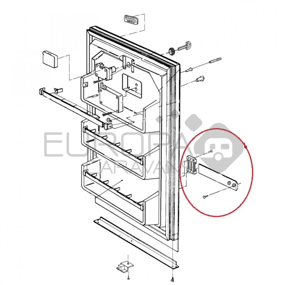 Dometic Sleepscharnier Compleet Zwart