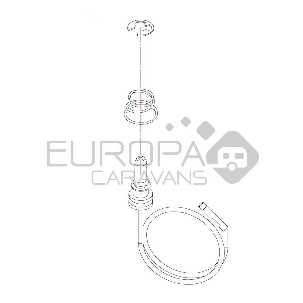Dometic Thermokoppel voor Komfoort PI0909