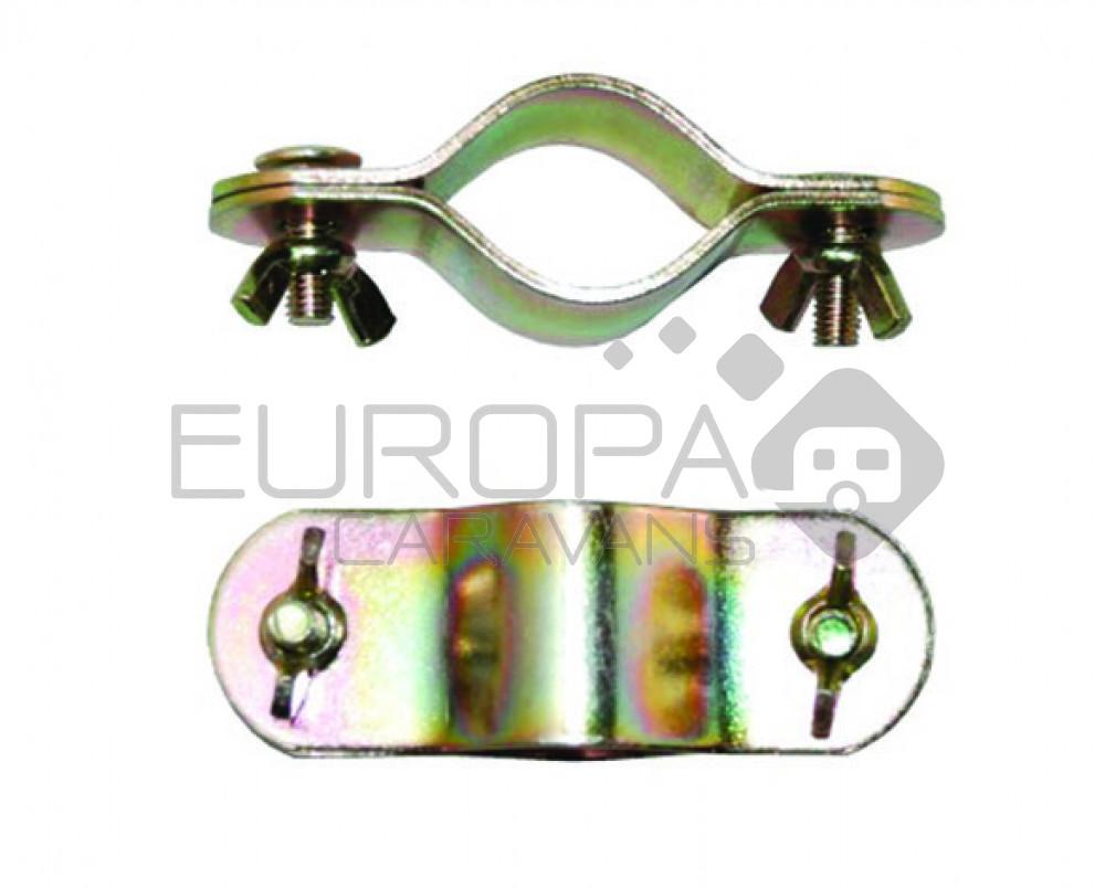 Campking Dubbel-Daksteunklem 25/22 mm