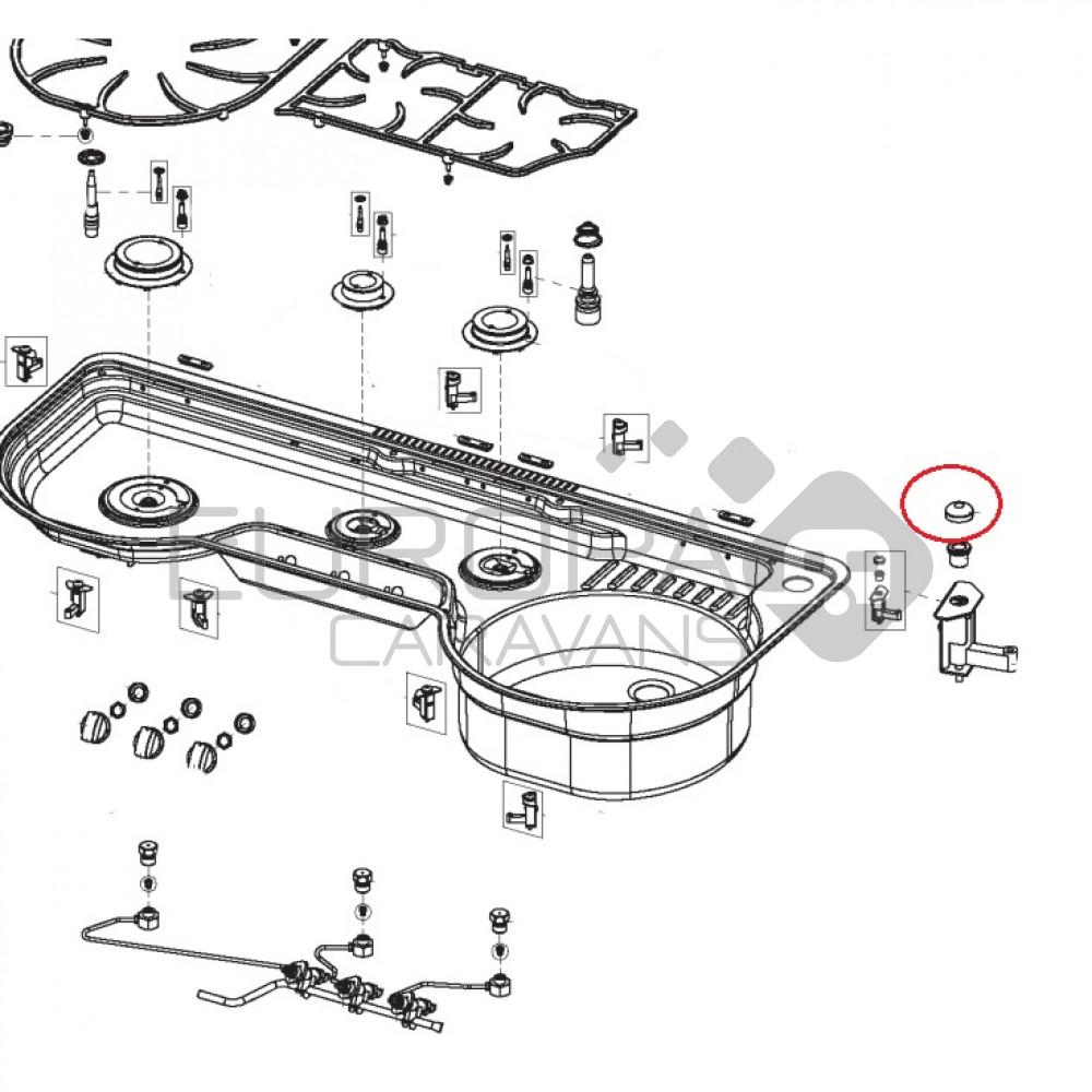 Dometic MO9323 Montageset Deksel (8 pcs)