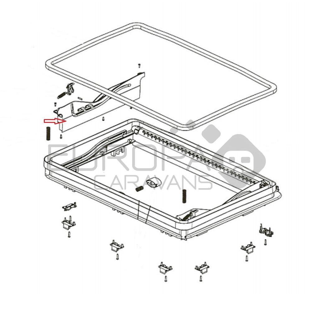 Dometic Midi Heki Afdekking Beugelaandrijving L+R