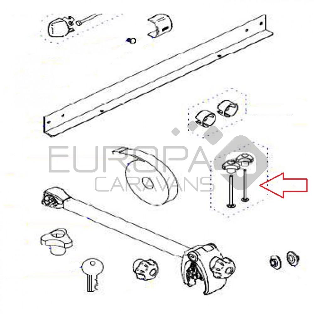Thule Bolt 90mm met knob high 1500603175