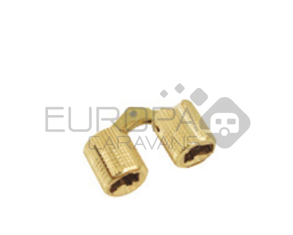 Cylinder scharnier 10mm koper à 2 st.