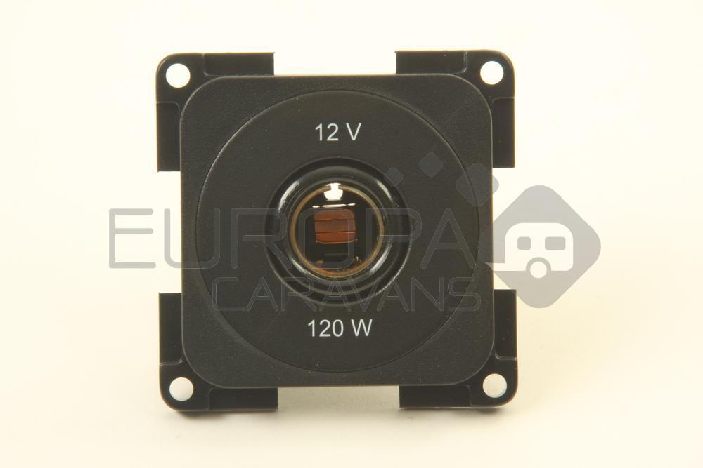 Presto Contactdoos 12V 2-Polig Inbouw S-10.000 Zwart