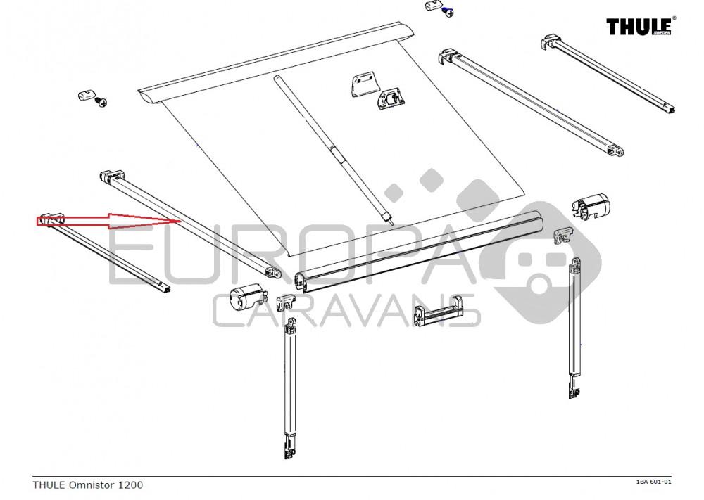 Thule Rafter Arm Assy LH 1200 2.60