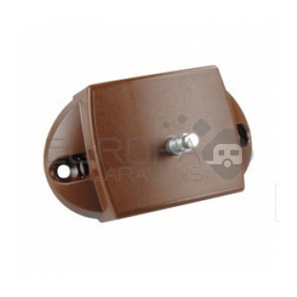 Drukknopslot Spanjolet Tweezijdig Bedienbaar Bruin