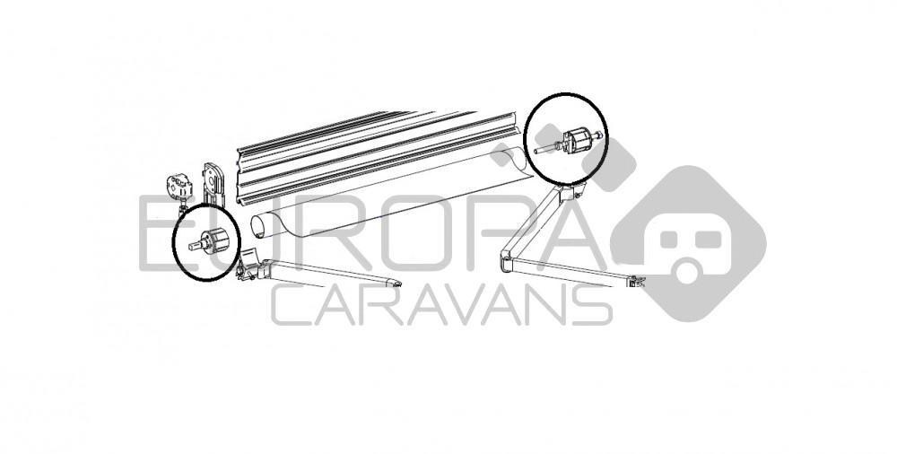 Thule Eindkap Roller Tube LH 5800