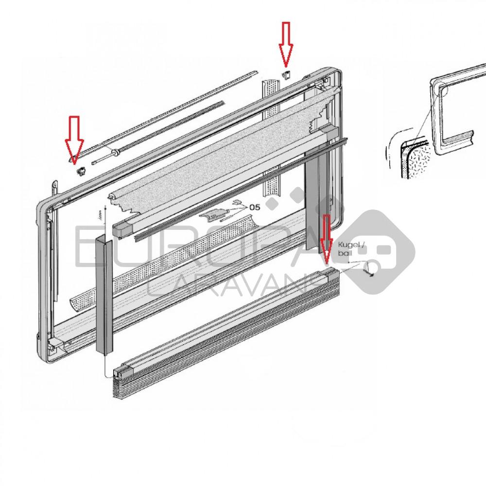 Dometic S5 Raam Reparatieset
