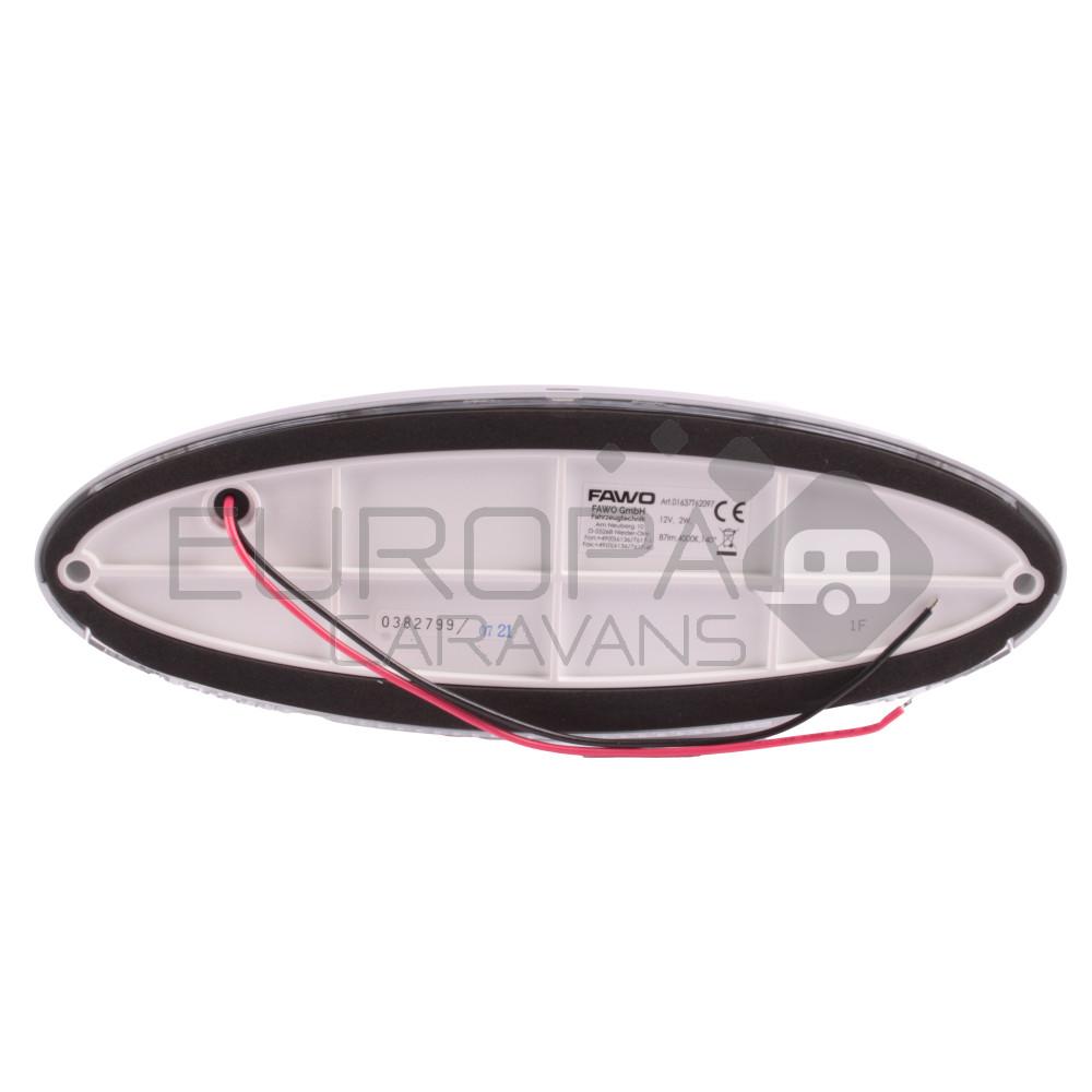 Voortentlamp Wave LED Zilver